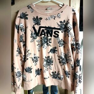 Vans Women's Size Small Floral Pattern Sweatshirt